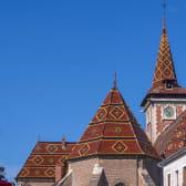 Eglise de Louhans aux toits vernissés
