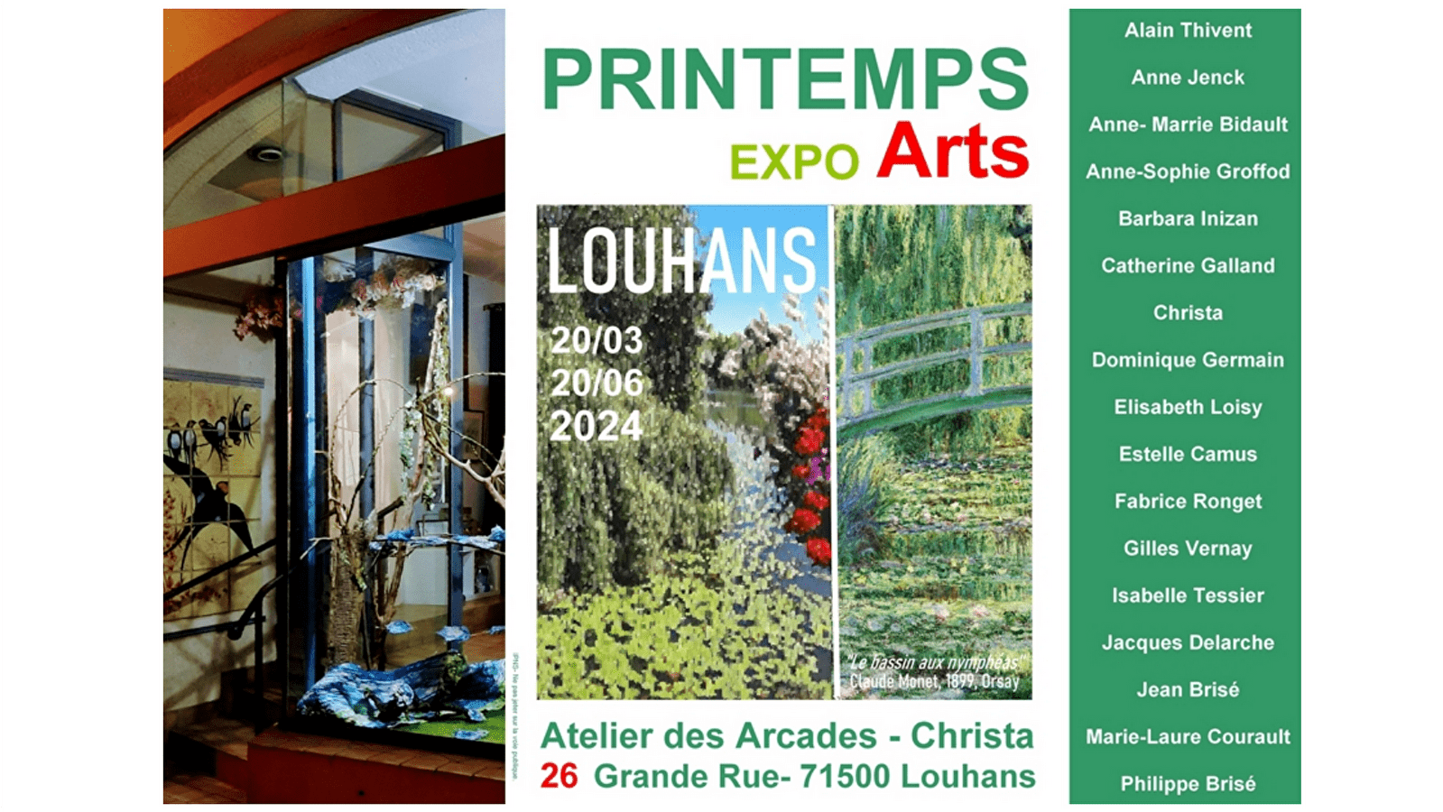 Ausstellung 'Printemps-Arts-Louhans' (Frühlings-Kunst-Louhans)
