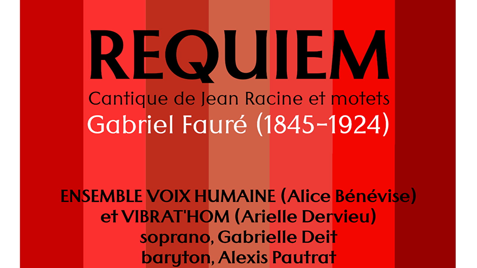 Requiem von Fauré - Cantique de Jean Racine und Motetten