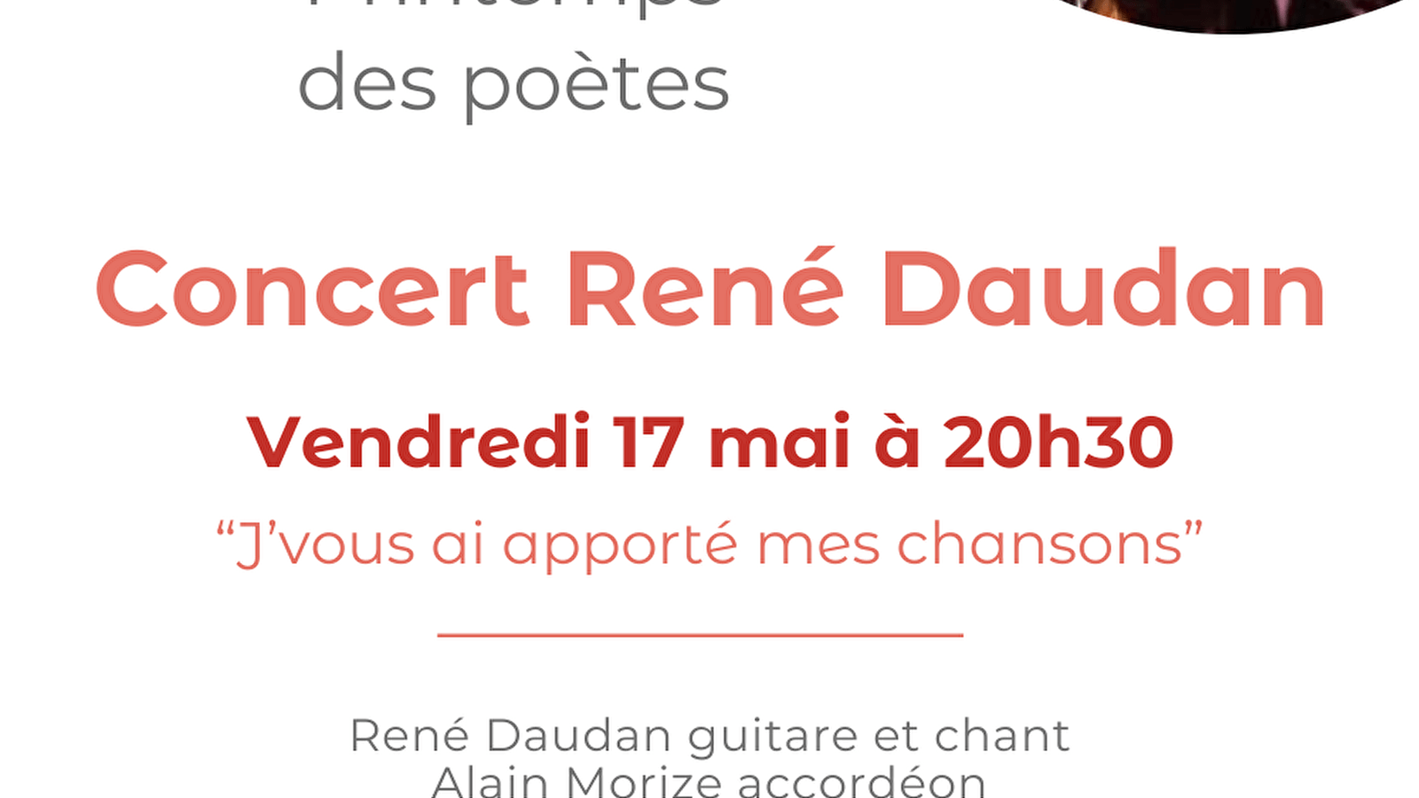 Konzert von René Daudan in Précy-sous-Thil