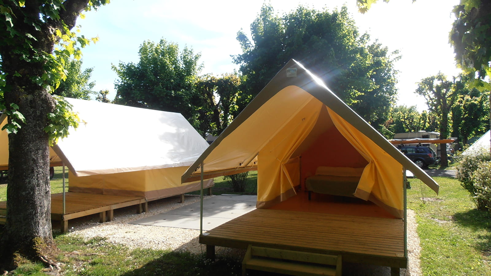 Les tentes treks - Camping de la saulaie