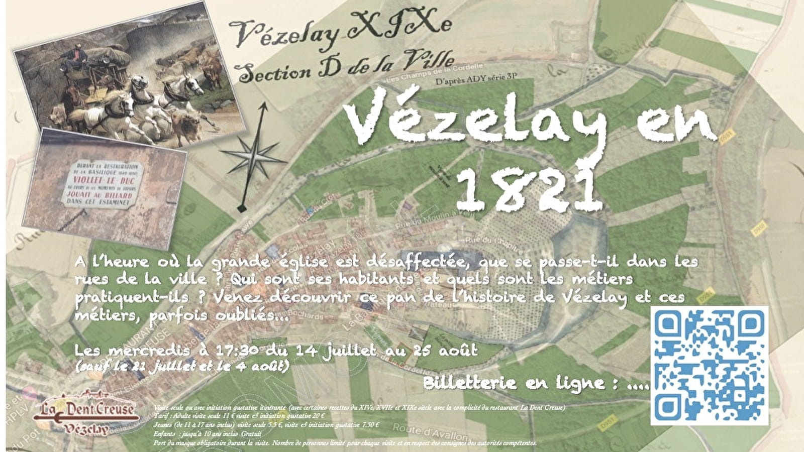 Ungewöhnliche Führung: Vézelay im Jahr 1821 - Private Führung nur mit Reservierung