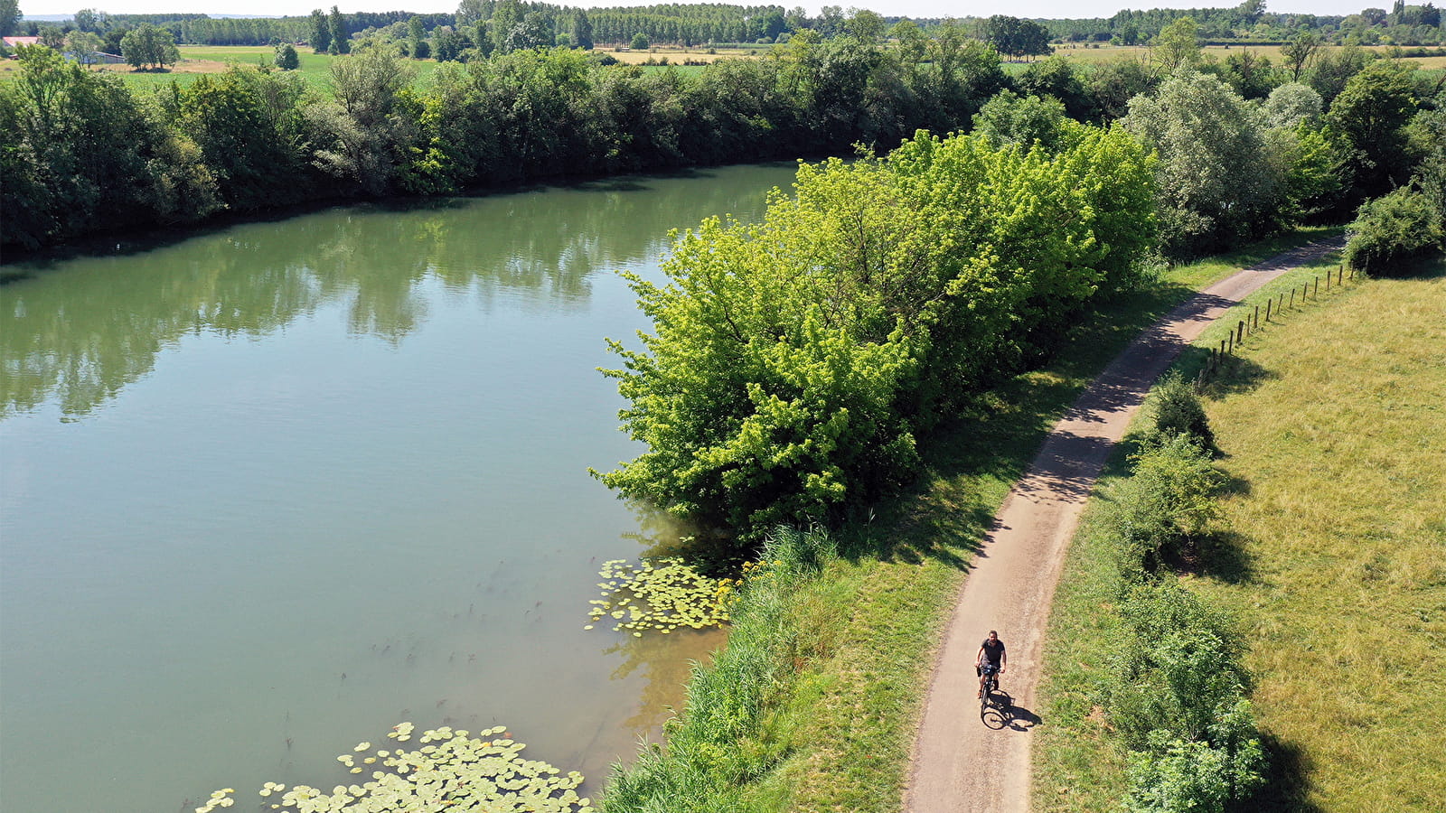 Fahrradroute des Kanals zwischen Champagne und Burgund