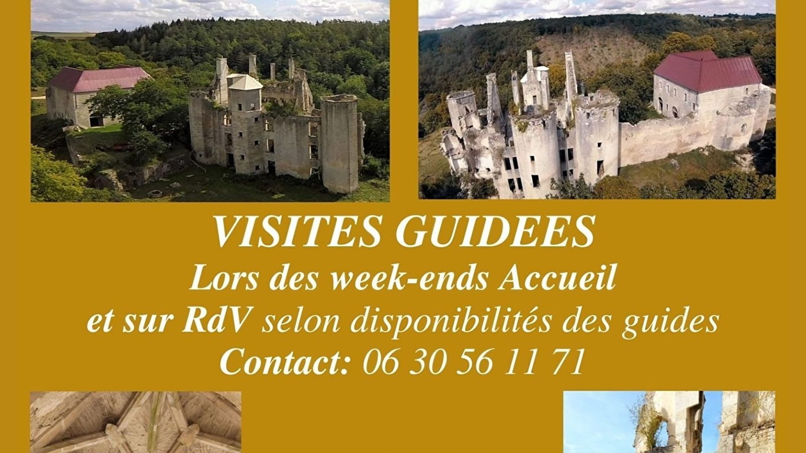 Besichtigungen des Schlosses von Rochefort das ganze Jahr über nach Vereinbarung
